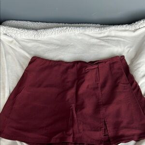 Wild Fable Burgundy Mini Skirt